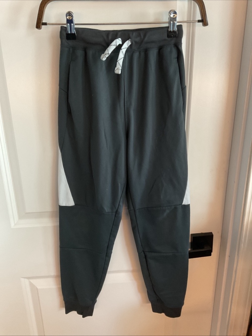 Jumping Beans - Charcoal Gray Jogger Sweatpants with Light Gray Accents - Boys 8